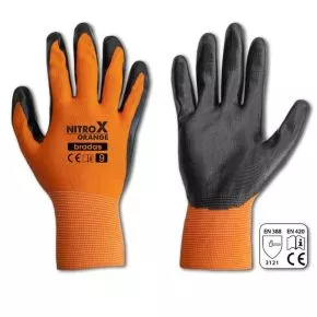 Arbeitshandschuhe Nitril Beschichtung orange